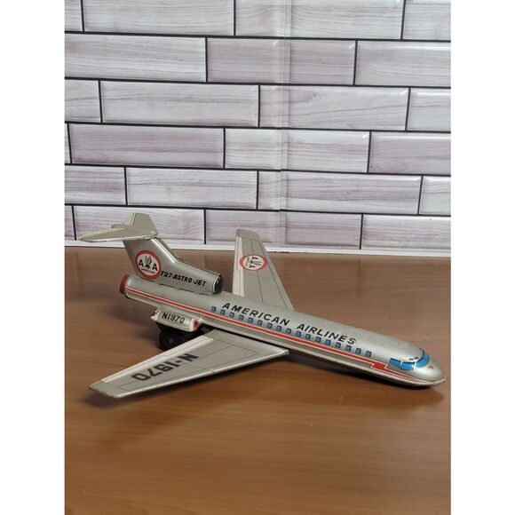 Vintage American Airline 727 ASTRO Jet Tin Toy #A11 - Picture 3 of 11